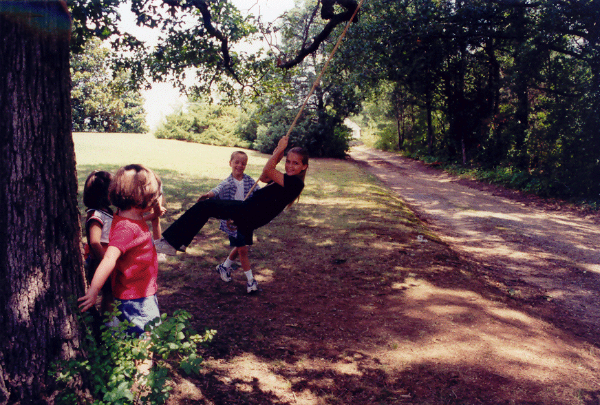 Kim on the bat swing at Grandma Peggy's 90th birthday